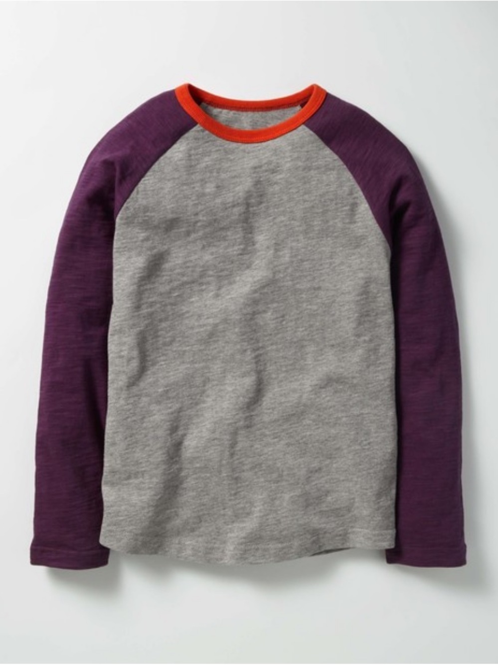 Mini Boden RAGLAN T-SHIRT Grey Marl 
7/8 years